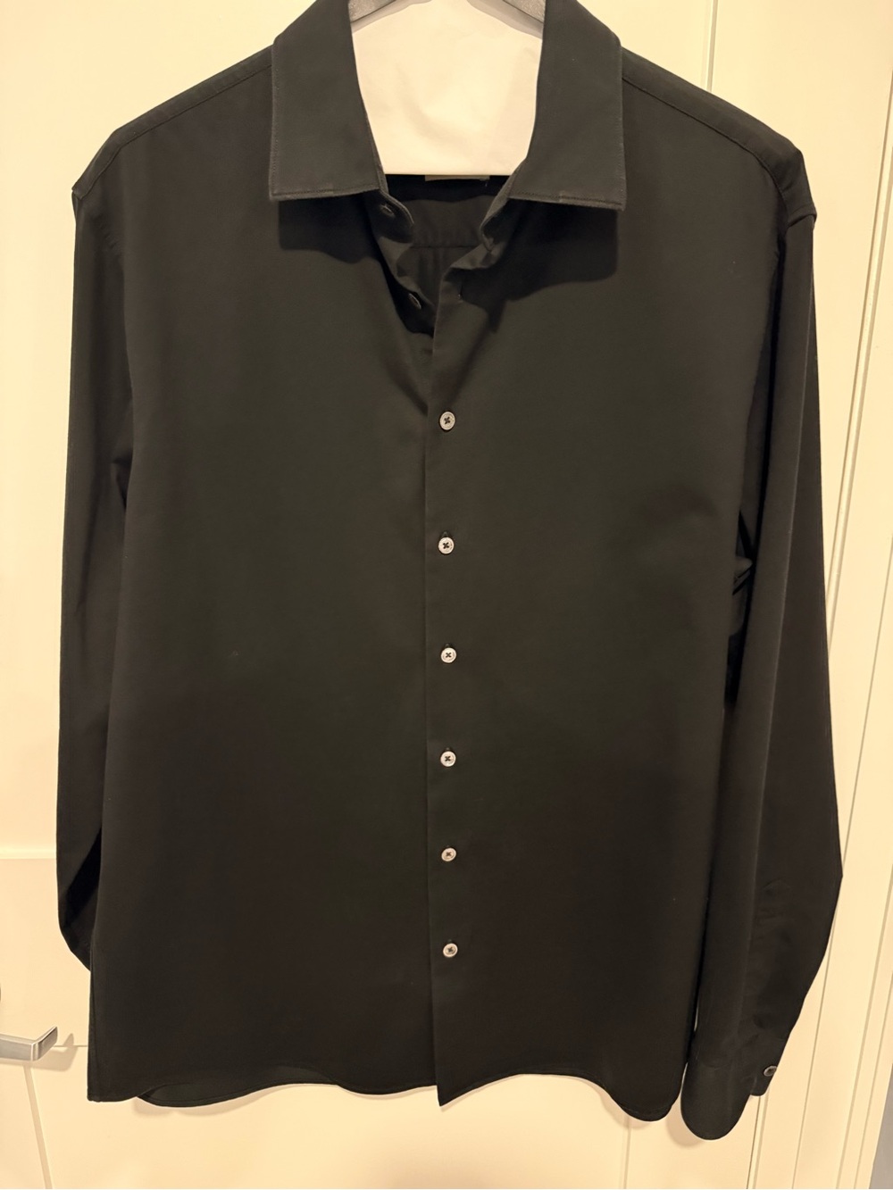 Bugatchi Men's Black Casual Button-Down Shirt